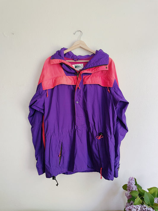 Vintage REI Windbreaker with Hood (M)