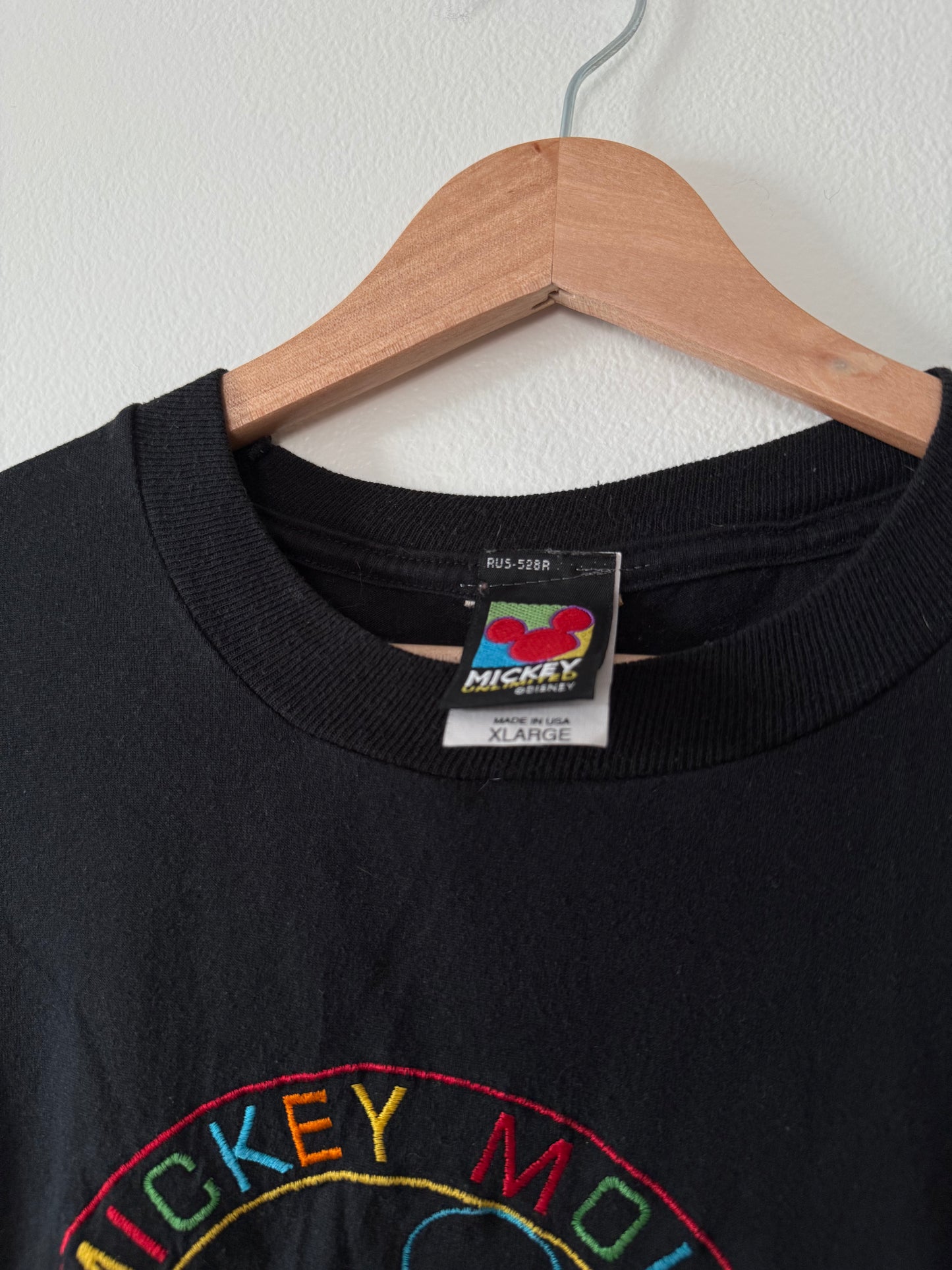 Vintage Embroidered Mickey Tee (XL)