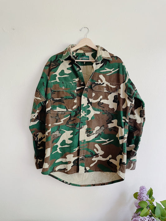 Camo Button Down