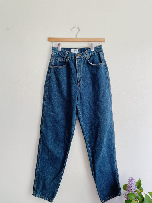 Vintage High Rise Dark Wash Jeans (